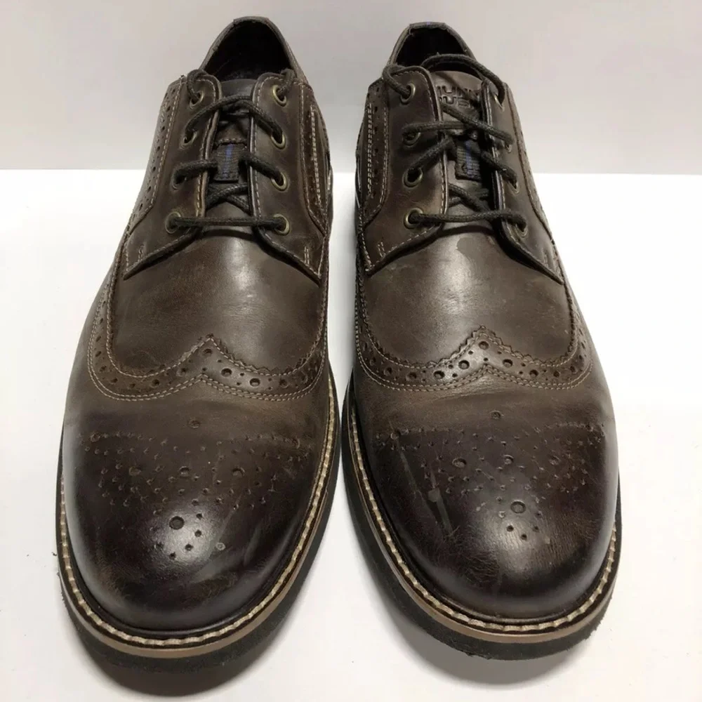 Nunn Bush Men’s Oakdale Wingtip Oxford Dress Shoes, Size 12 M